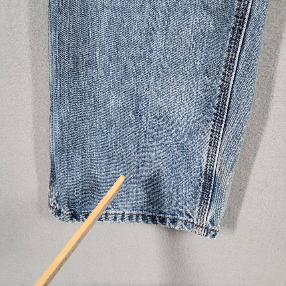 Carhartt Jeans Men's 32x29 Light Wash Denim Relaxed Fit Distressed Workwear Pant - Picture 6 of 16
